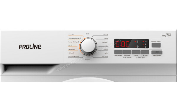 PROLINE WDP75 - Panneau de commandes