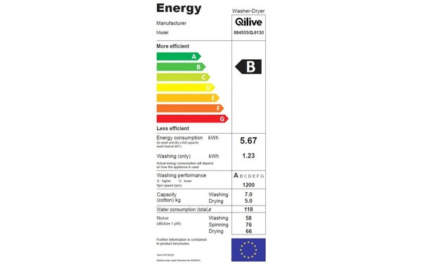 QILIVE 884555 - &Eacute;tiquette &eacute;nergie