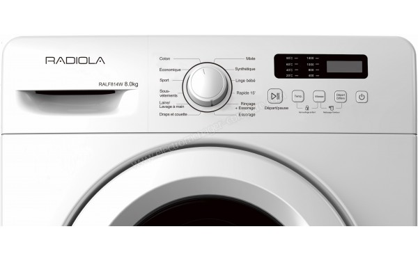RADIOLA RALF814W - Panneau de commandes