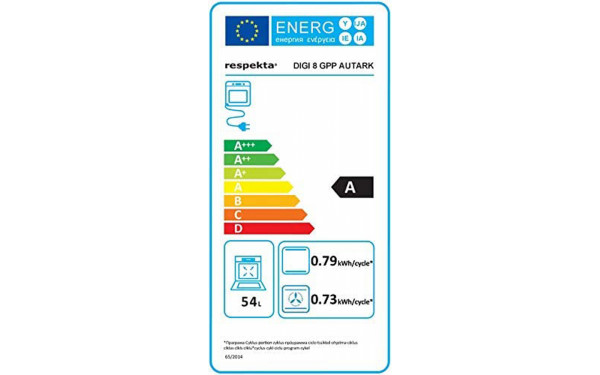 RESPEKTA DIGI 8 Glas PP - &Eacute;tiquette &eacute;nergie