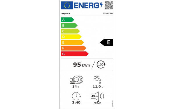 RESPEKTA GSP60IBAV - &Eacute;tiquette &eacute;nergie v2