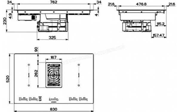 ROBLIN Virtuose 830 - Sch&eacute;ma technique