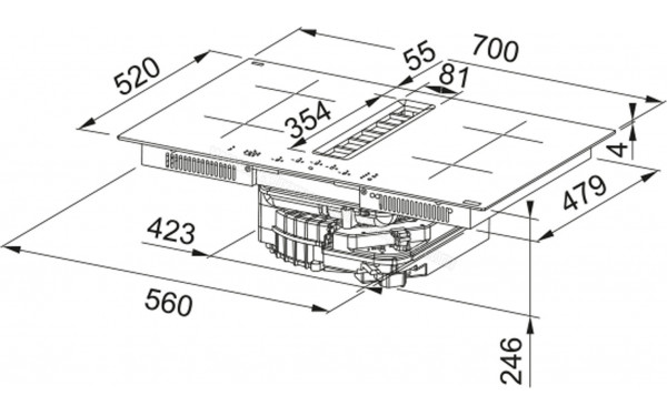 ROBLIN Alto 70 Recyclage - Dimensions