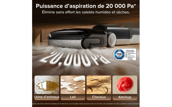 ROBOROCK F25 BX GEN 2 - Puissance d'aspiration