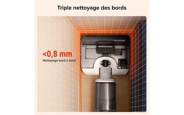 ROBOROCK F25 GT - Triple nettoyage des bords