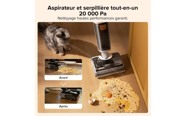 ROBOROCK F25 GT - Aspirateur et serpilli&egrave;re tout-en-un