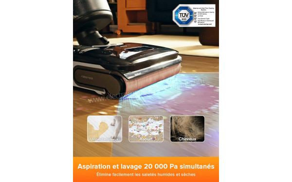 ROBOROCK F25 LT - Aspiration et lavage simultan&eacute;s