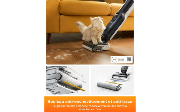ROBOROCK F25 LT - Rouleau anti-enchev&ecirc;trement et anti-trace