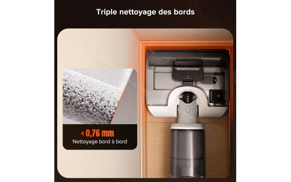 ROBOROCK F25 RT - Triple nettoyage des bords