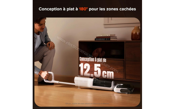 ROBOROCK F25 RT - Conception &agrave; plat &agrave; 180&deg;