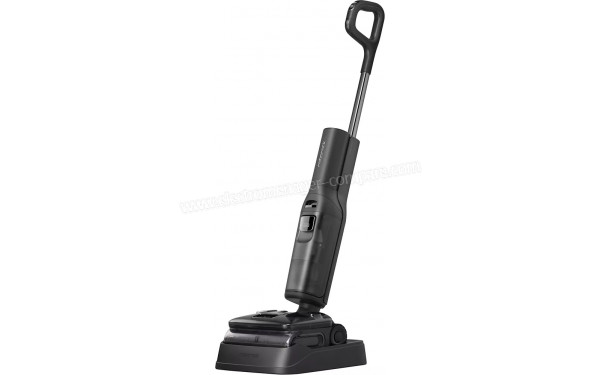 ROBOROCK F25 Ultra - Vue de 3/4 droite sur la base de chargement