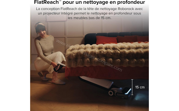 ROBOROCK Flexi Pro - Technologie FlatReach