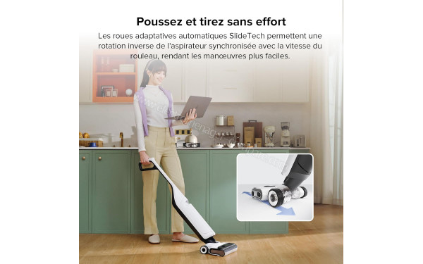 ROBOROCK Flexi Pro - Roues adaptatives automatiques SlideTech