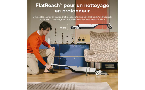 ROBOROCK Flexi - Technologie FlatReach
