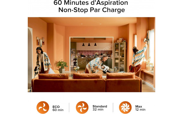 ROBOROCK H5 - Autonomie jusqu'&agrave; 60 minutes