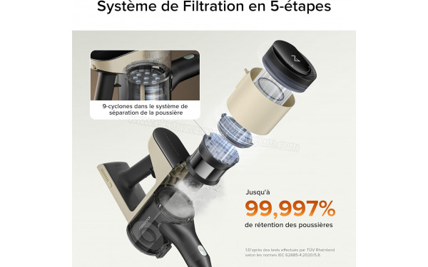 ROBOROCK H5 - Syst&egrave;me de filtration