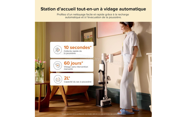 ROBOROCK H60 Hub - Station d'accueil tout-en-un &agrave; vidage automatique