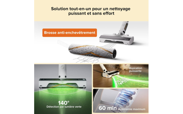 ROBOROCK H60 Hub - Brosse anti-enchev&ecirc;trement