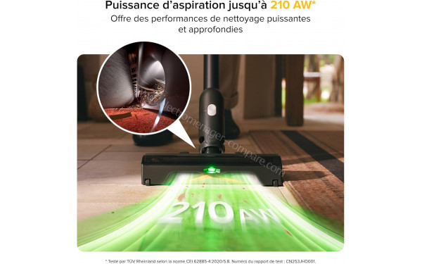 ROBOROCK H60 Ultra - Puissance d'aspiration 210 AW