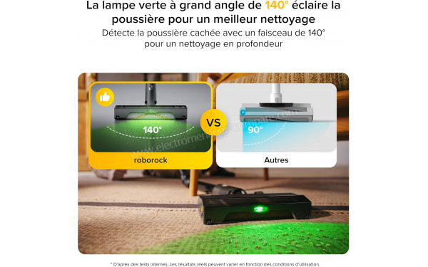 ROBOROCK H60 Ultra - Lampe verte