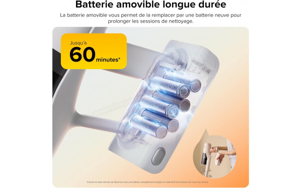 ROBOROCK H60 - Batterie longue dur&eacute;e
