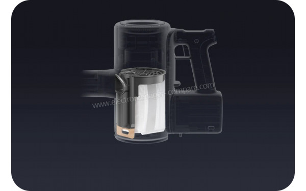 ROBOROCK H7 - Vue en mode sac