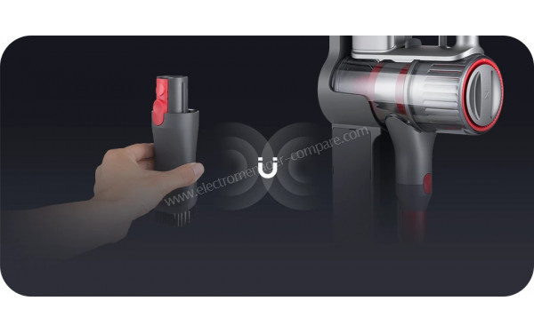 ROBOROCK H7 - Vue du syst&egrave;me aimant&eacute; des accessoires