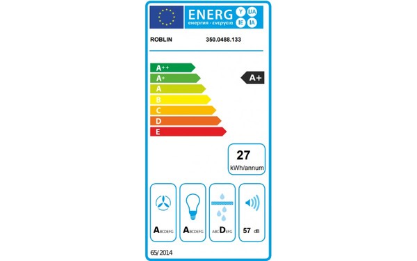 ROBLIN Inspiration 1000 Inox - &Eacute;tiquette &eacute;nergie