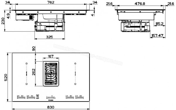 ROBLIN Maestro NG 830 - Dimensions