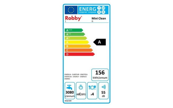 ROBBY Mini Clean - &Eacute;tiquette &eacute;nergie
