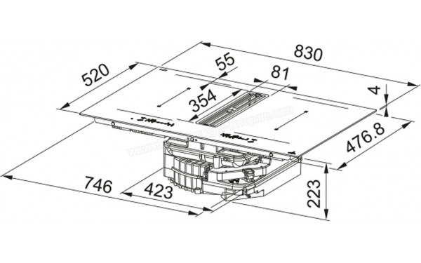 ROBLIN Onyx Noir Mat Rec - Dimensions