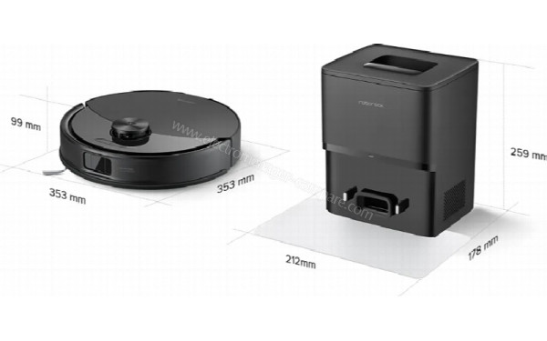 ROBOROCK Q10 PF+ Noir - Dimensions