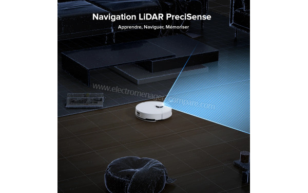 ROBOROCK Q10 S5 Blanc - Navigation LiDAR PreciSense