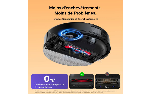 ROBOROCK Q10 S5 Noir - Technologie anti-enchev&ecirc;trement