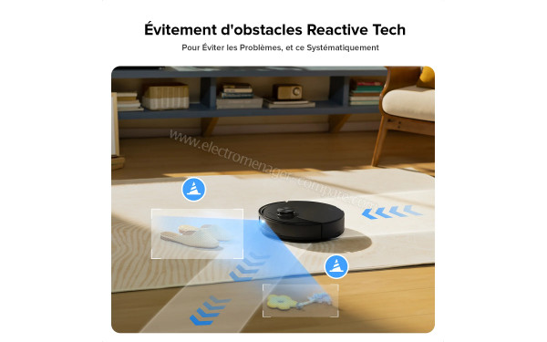 ROBOROCK Q10 S5 Noir - Evitement d'obstacles Reactive Tech