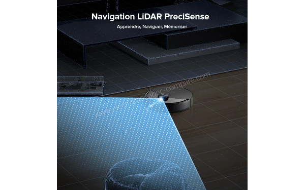 ROBOROCK Q10 S5 Noir - Navigation LiDAR PreciSense