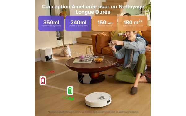 ROBOROCK Q10 S5+ Blanc - Mise en situation