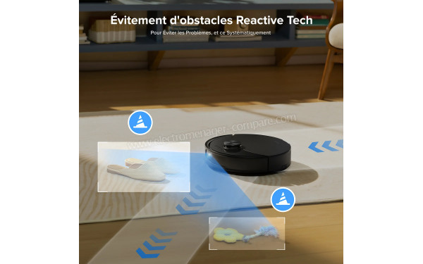 ROBOROCK Q10 S5+ Set Noir - Evitement d'obstacles Reactive Tech