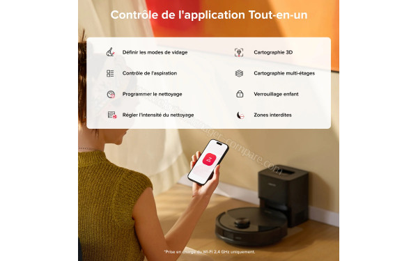 ROBOROCK Q10 S5+ Set Noir - Application pour smartphones ou tablettes