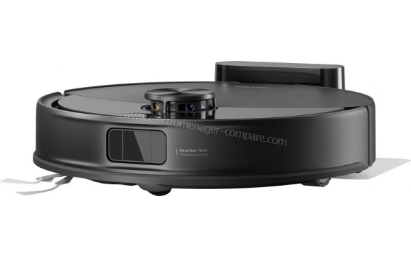 ROBOROCK Q10 VF Noir - Vue de 3/4 droite sur la base de chargement