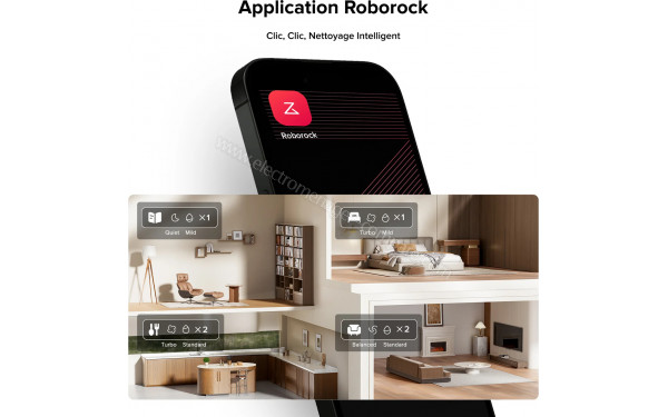 ROBOROCK Q10 X5 Blanc - Application pour smartphones ou tablettes