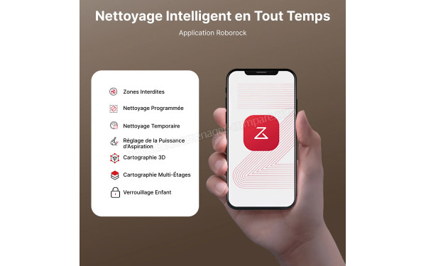 ROBOROCK Q10 X5+ Blanc - Mise en situation