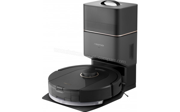 ROBOROCK Q5 Pro+ - Vue de 3/4 droite sur la base de chargement