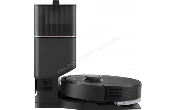 ROBOROCK Q5 Pro+ - Vue de profil sur la base de chargement