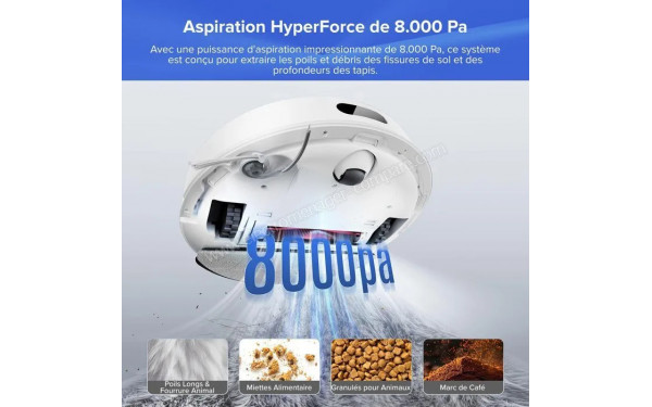 ROBOROCK Q7 BF+ Blanc - Puissance d'aspiration