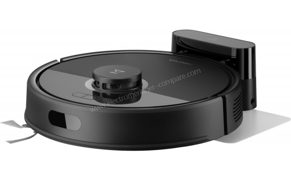 ROBOROCK Q7 BF Noir - Vue de 3/4 droite sur la base de chargement