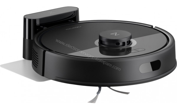 ROBOROCK Q7 BF Noir - Vue de 3/4 gauche sur la base de chargement