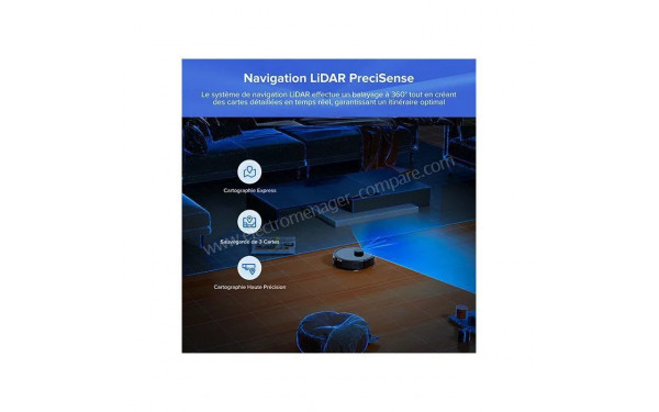 ROBOROCK Q7 BF+ Noir - Navigation LiDAR PreciSense