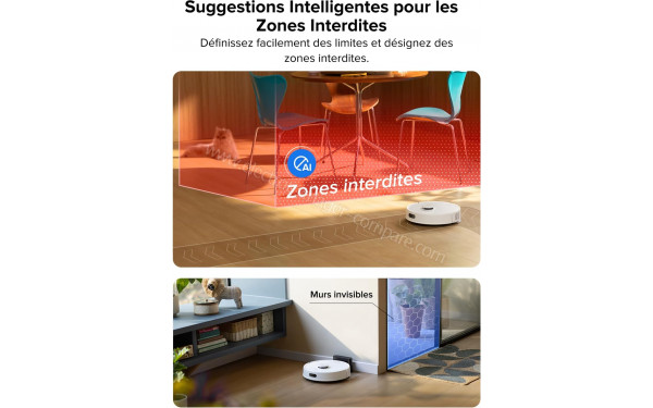 ROBOROCK Q7 L5 Blanc - Suggestions intelligentes pour les zones interdites