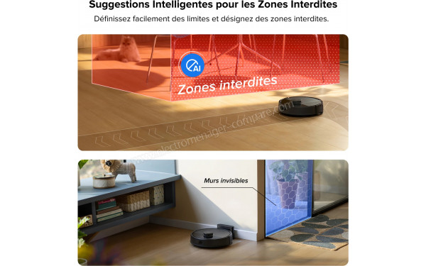ROBOROCK Q7 L5 Noir - Suggestions intelligentes pour les zones interdites